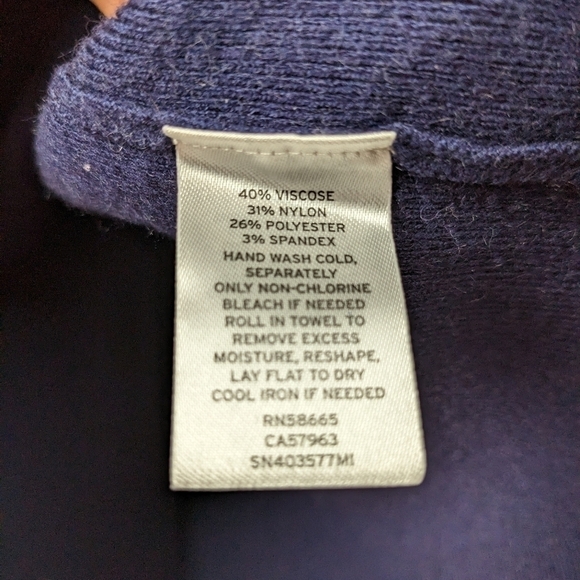 Something Navy Blue Navy coloured sweater dress small - Picture 6 of 12